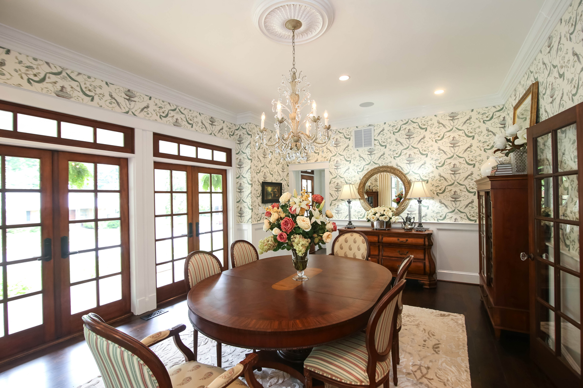 Classic and traditional dining room in historic dc home
