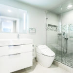 Modern wheelchair accessible bathroom