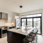 Southeast Washington DC Kitchen with Glass Doors Leading to Balcony