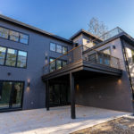 Exterior Shot of Back Patio on Modern Home